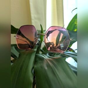 Hexagon Framed Sunglasses